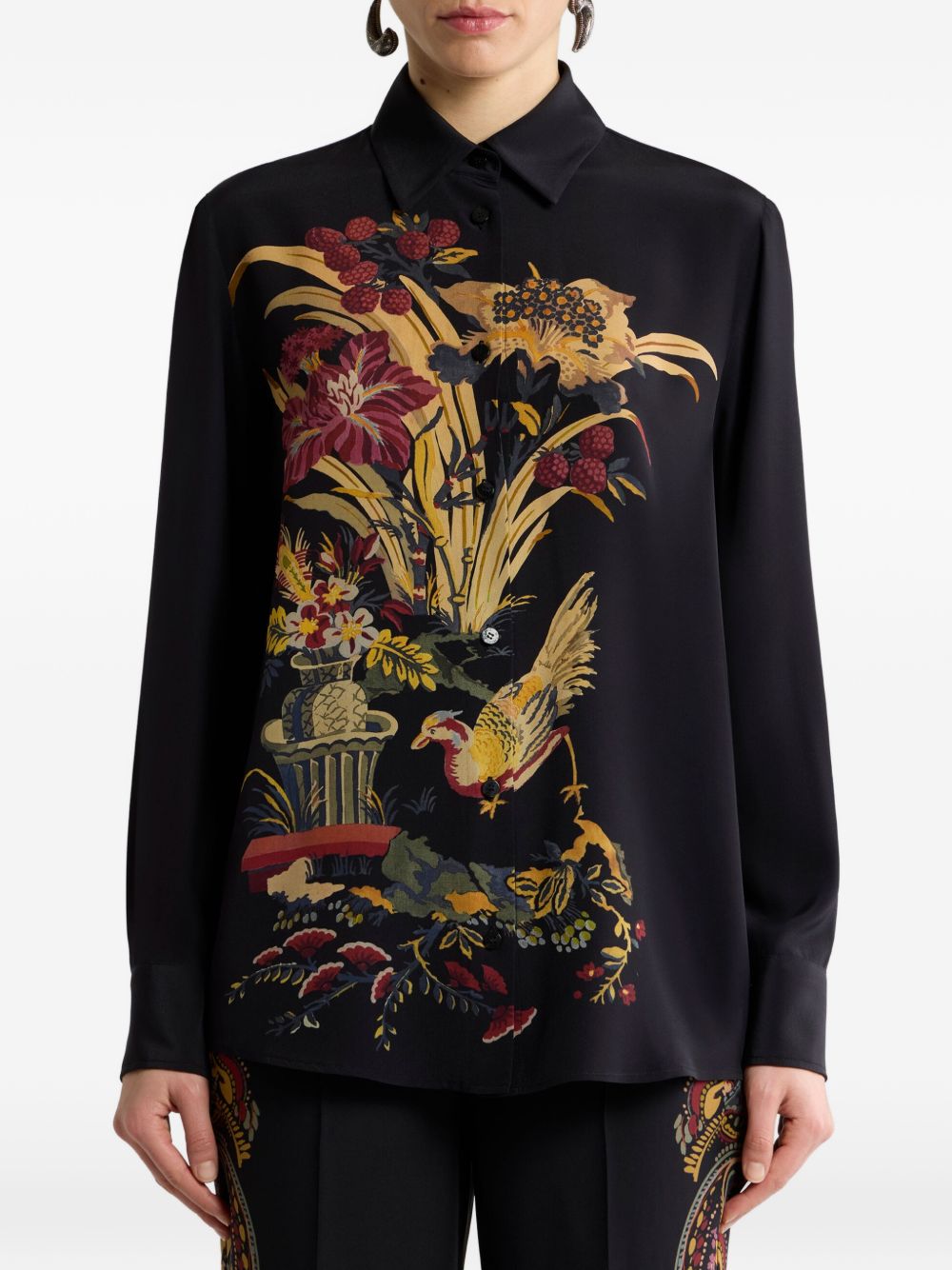 WRIA0013AK166 X0813 BLACK MULTICOLOUR ETRO
