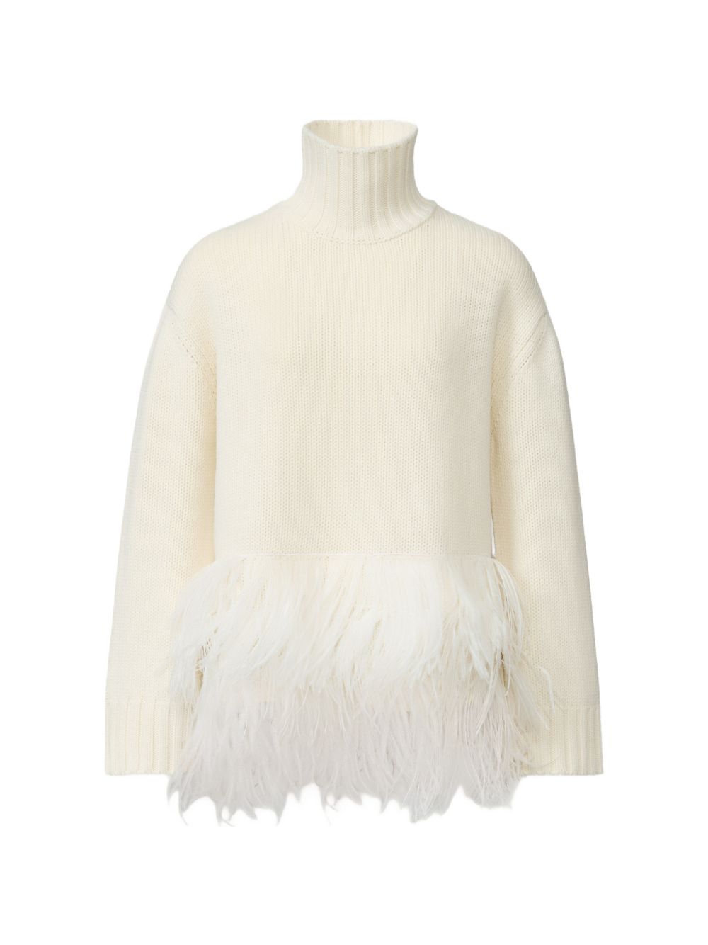 Maglia In Lana Con Dettaglio Piume MAD226F443M438 25 RAFIA FABIANA FILIPPI