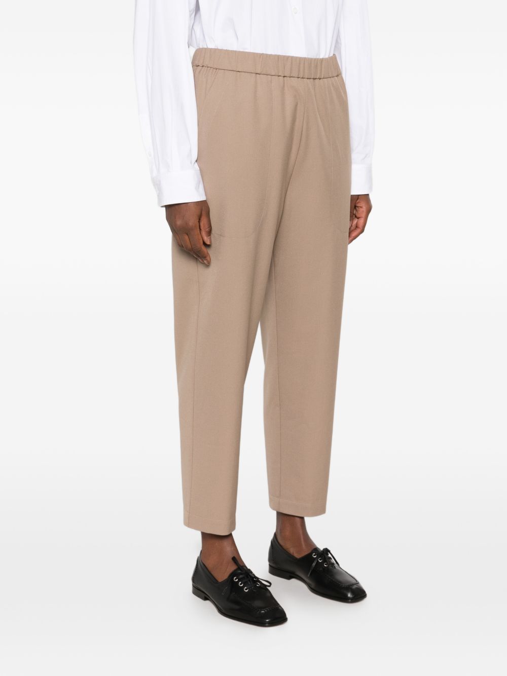 Pantaloni Fluid Wool PAD216F304M521 0165 MOKA MERINGA FABIANA FILIPPI