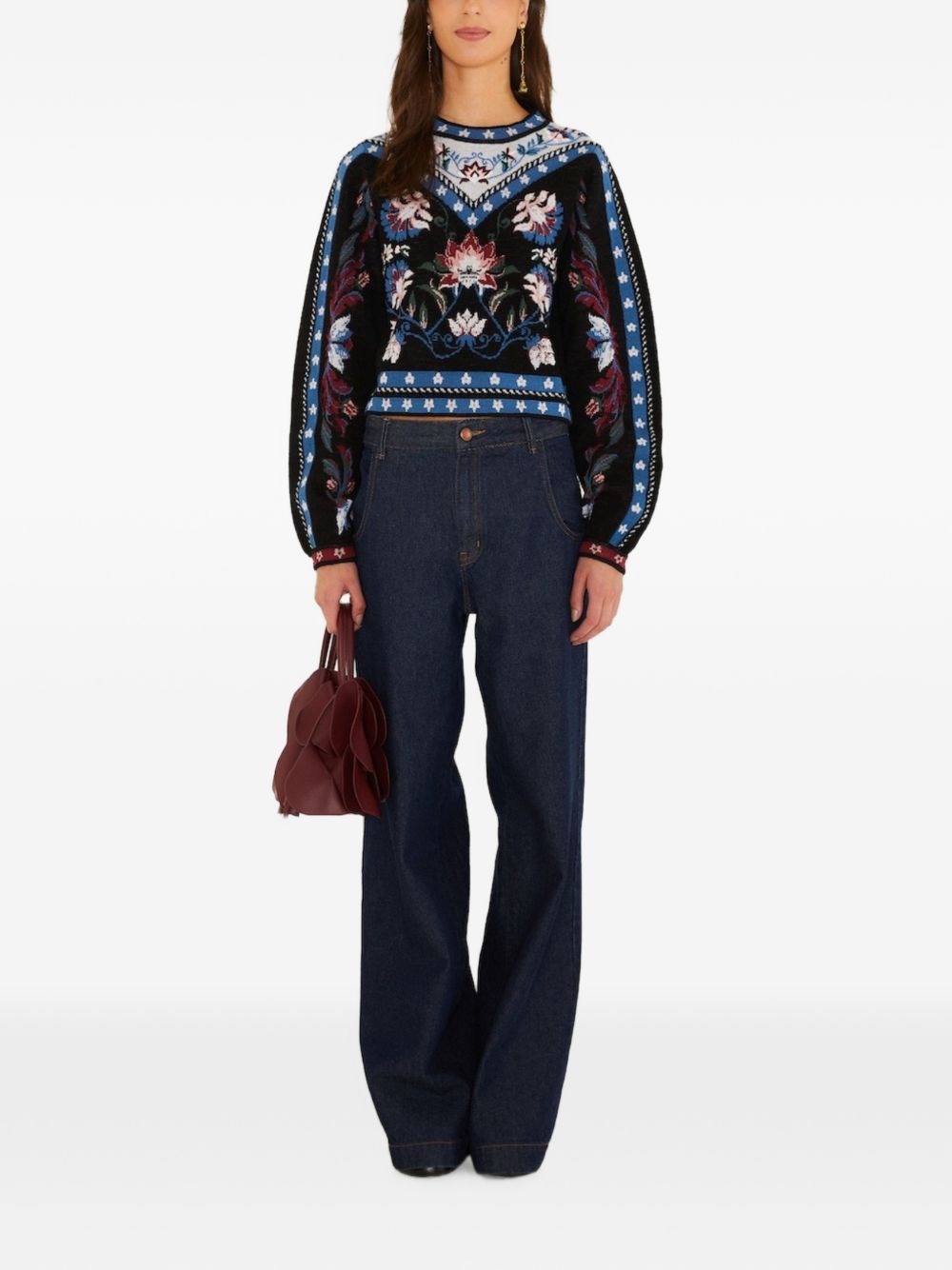 Maglia Natalia 360289 26114 NATALIA BURGUNDY FARM RIO