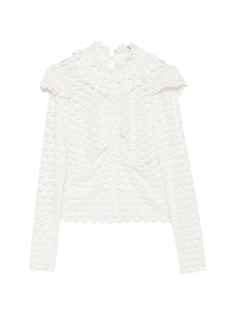 Maglia NataliaTop a Maniche Lunghe 360488 L0025 OFF WHITE FARM RIO