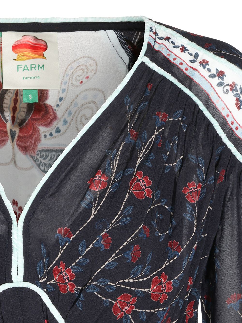 Mini Abito Nikita a Maniche Lunghe 360961 26074 WINTER BLACK FARM RIO