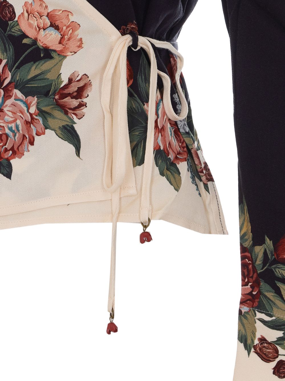 Blusa a Maniche Lunghe Stampa Winter Floral 362086 26093 WINTER FLORAL CREAM FARM RIO
