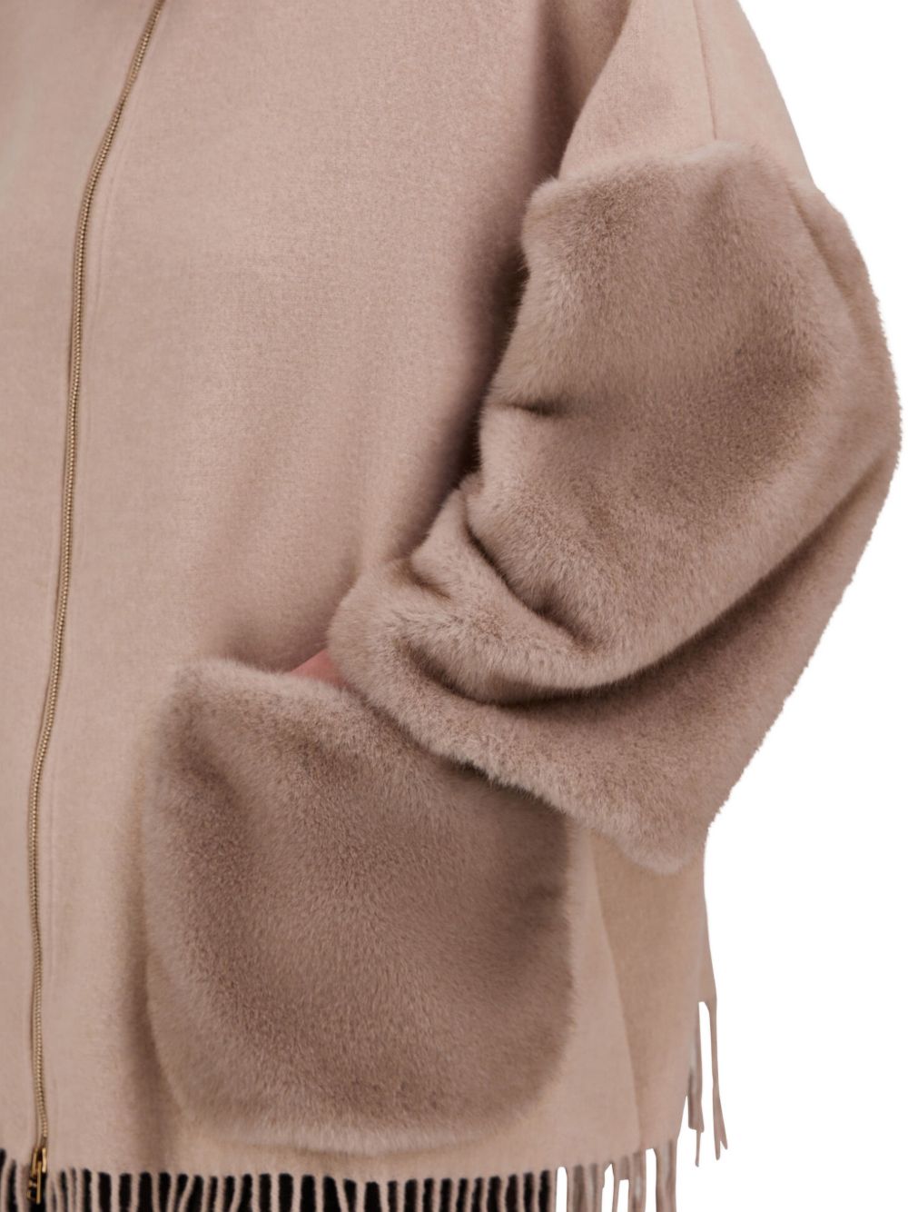 Cappa Con Dettagli In Ecopelliccia GC000602D33395 1982 CHANTILLY HERNO