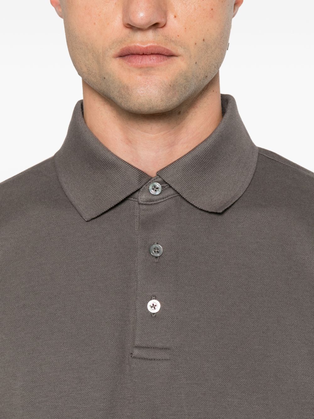 Polo In Jersey Stretch Manica Lunga JPL00154U54007 2700 VISONE HERNO