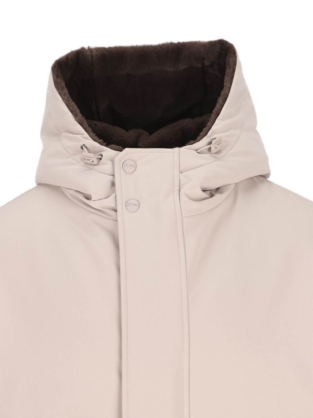 Parka Keystone Con Interno In Contrasto PA000190U12923 9403 GRIGIO PERLA HERNO