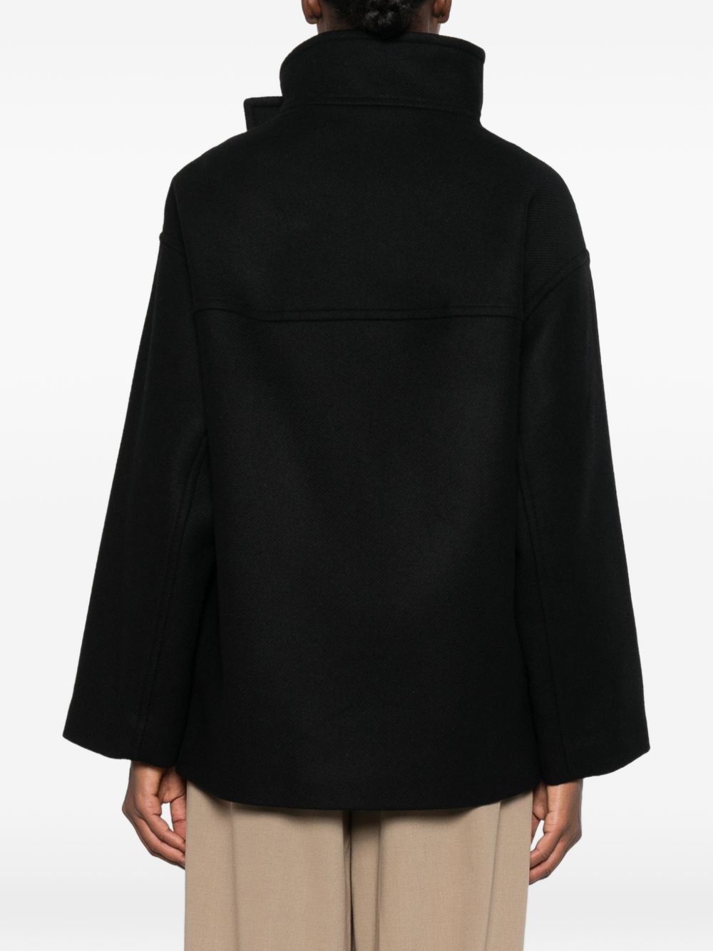 Cappotto Isaia in misto lana JF010045 0010 BLACK JOSEPH