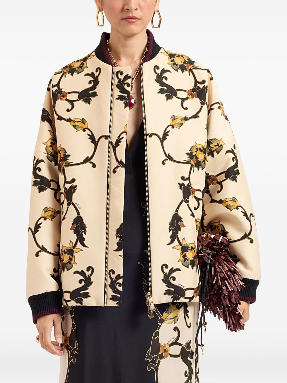 Bomber Brooklyn Stampa Buttercup JAC0128CAD001BTC01 WH01 BUTTERCUP LA DOUBLEJ