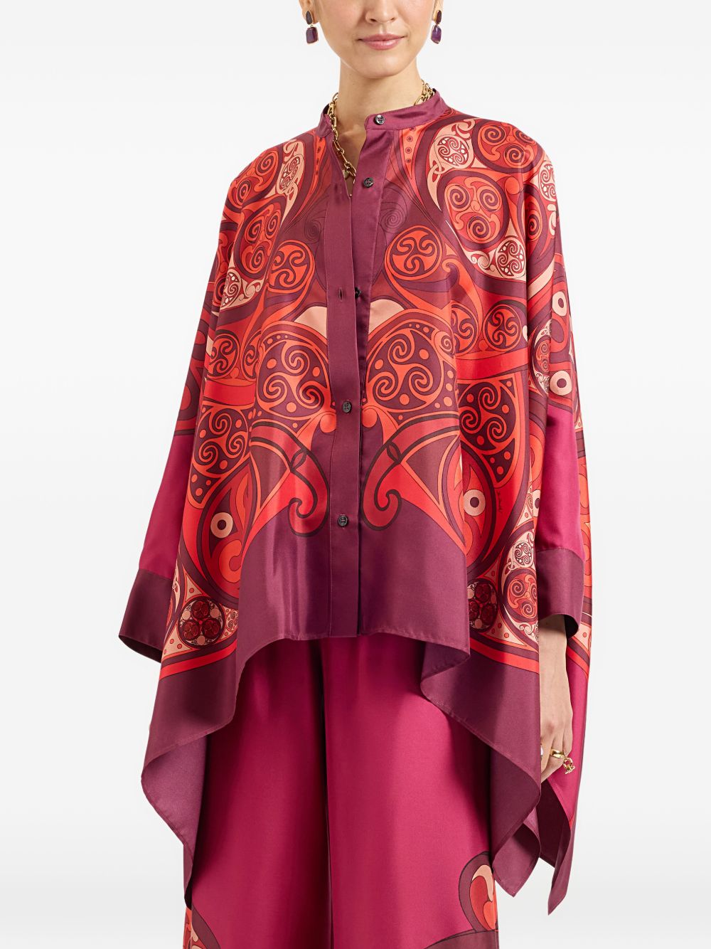 Camicia Foulard in Seta Stampa Alchemy SHI0059SIL001ALC03 RE40 ALCHEMY PLACEE LA DOUBLEJ