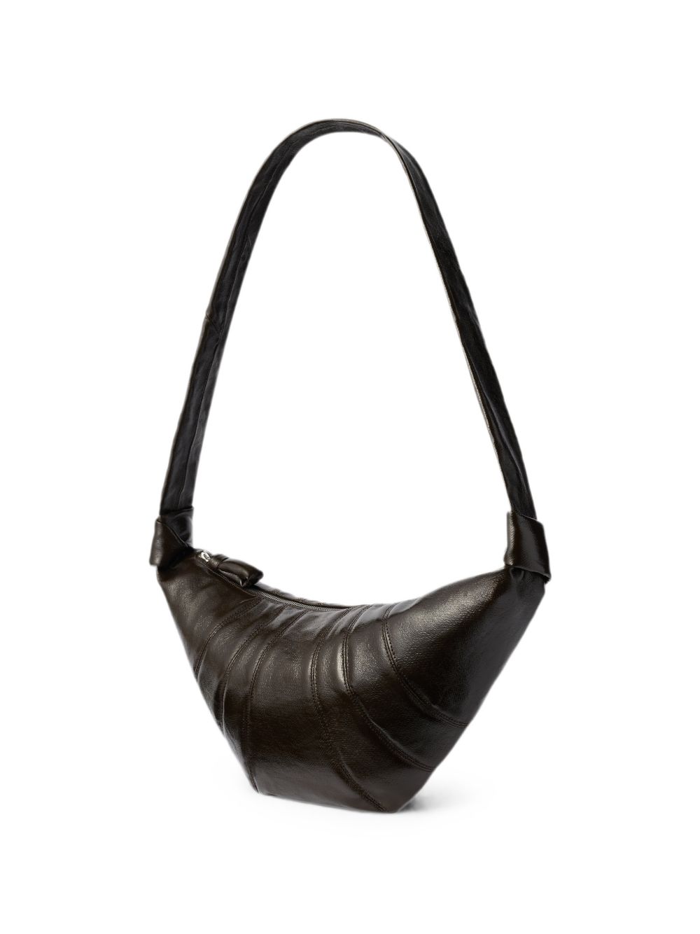 Borsa Medium Croissant in Cotone Rivestito BG0001LF1329 GR342 OBSIDIAN GREEN LEMAIRE