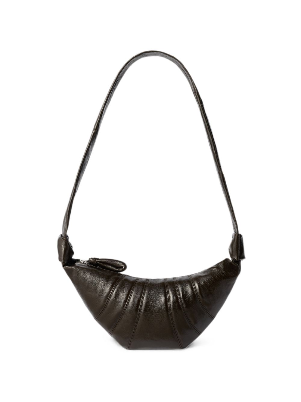 Borsa Small Croissant in Cotone Rivestito BG0003LF1329 GR342 OBSIDIAN GREEN LEMAIRE