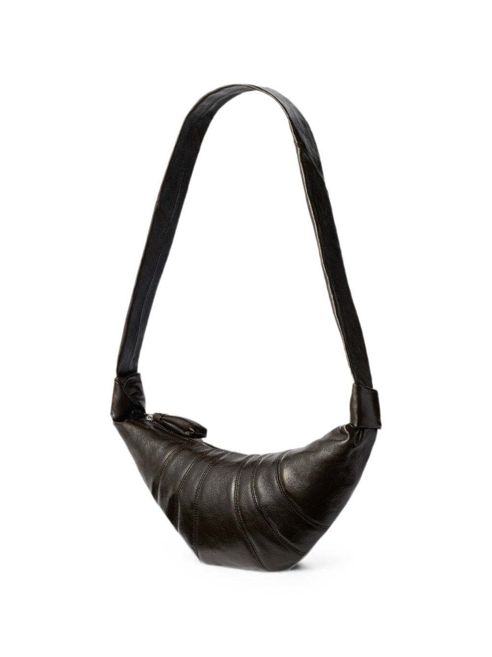 Borsa Small Croissant in Cotone Rivestito BG0003LF1329 GR342 OBSIDIAN GREEN LEMAIRE