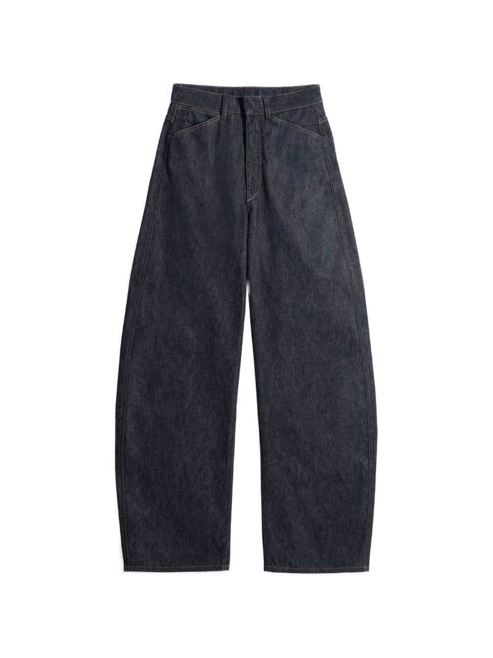 Pantaloni Curved a Vita Alta in Denim PA1264LD1061 BK965 SLATE LEMAIRE