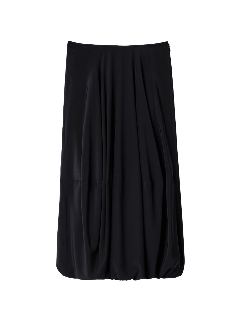 Gonna Balloon in Crêpe de Chine di Seta SK1086LF1446 BK999 BLACK LEMAIRE