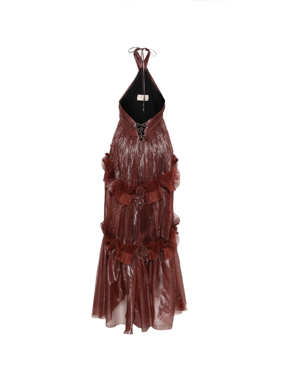Zadie Dress In Seta ZADIESS TRUFFLE MARIA LUCIA HOHAN