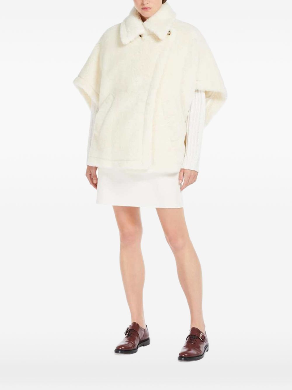 Cappa In Alpaca 2624736172600 001 BIANCO MAX MARA