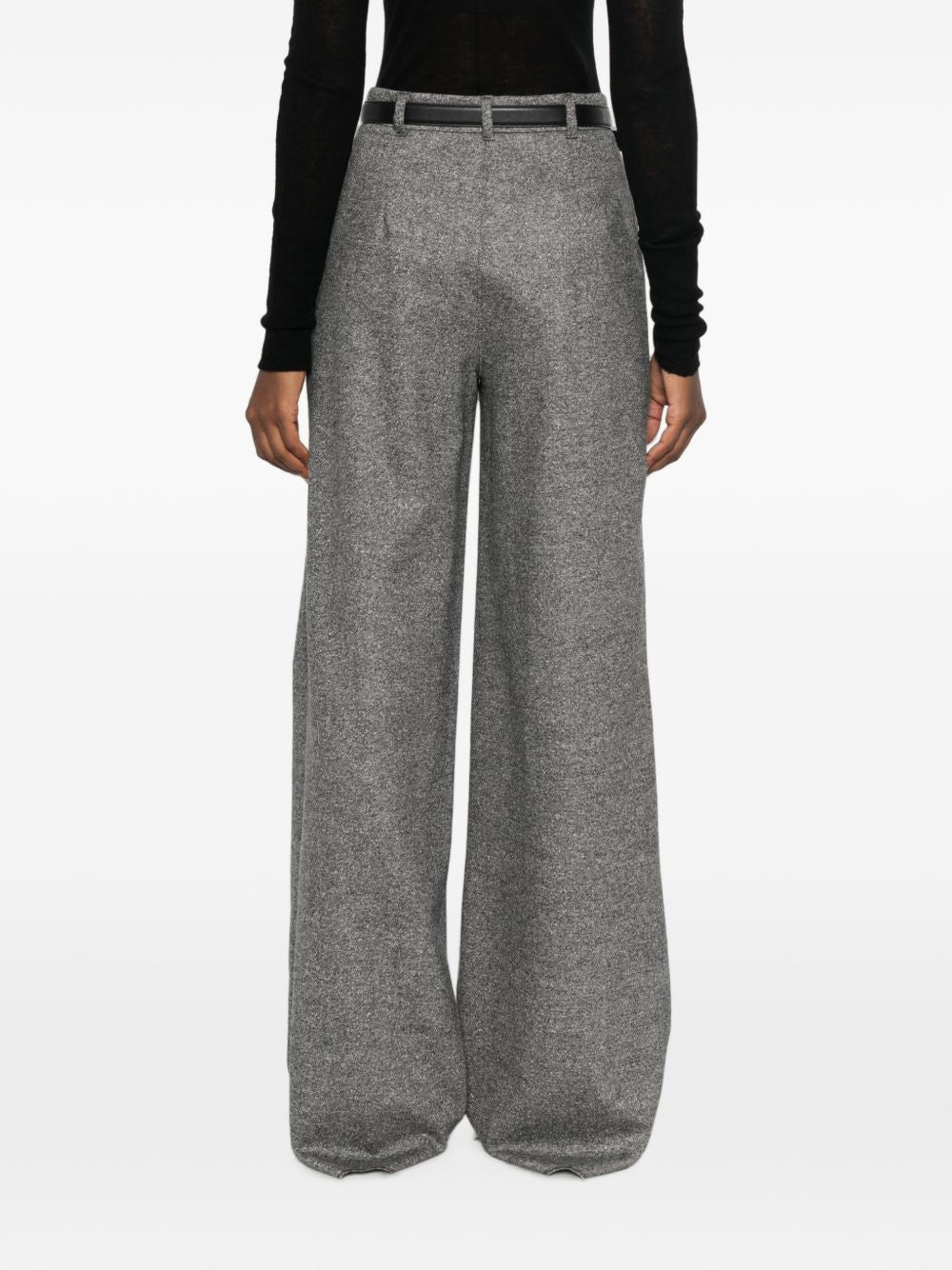 Pantaloni In Donegal 2626136042600 001 BIANCO NERO MAX MARA STUDIO