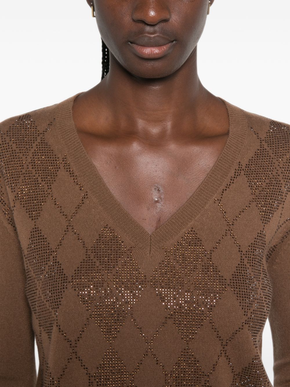 Maglia In Lana Cashmere 2626366032600 006 CASTAGNA MAX MARA STUDIO