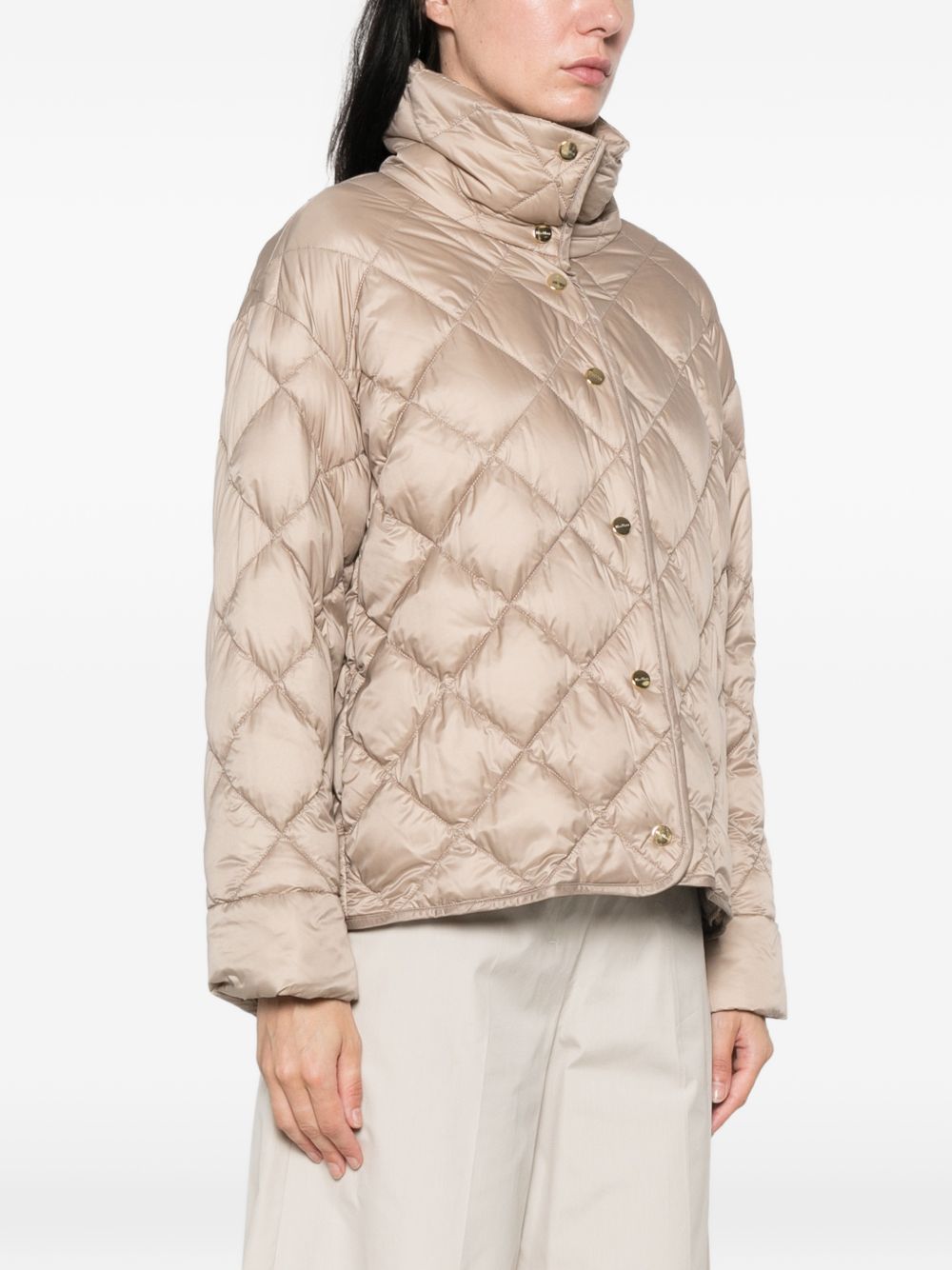 Piumino Corto In Tela Nylon 2629486155600 012 GOLDEN BEIGE MAX MARA STUDIO