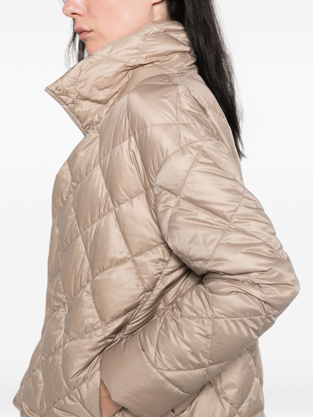 Piumino Corto In Tela Nylon 2629486155600 012 GOLDEN BEIGE MAX MARA STUDIO