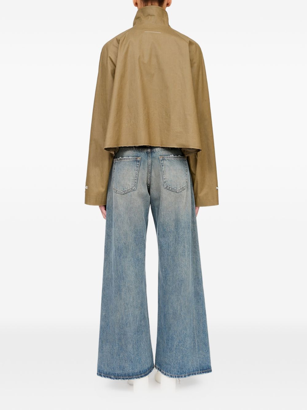 Giacca In Lino Spalmato S52AM0360M36001 728 BEIGE MM6 MAISON MARGIELA