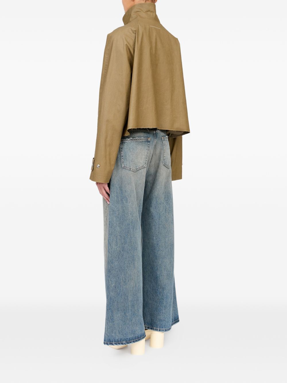 Giacca In Lino Spalmato S52AM0360M36001 728 BEIGE MM6 MAISON MARGIELA