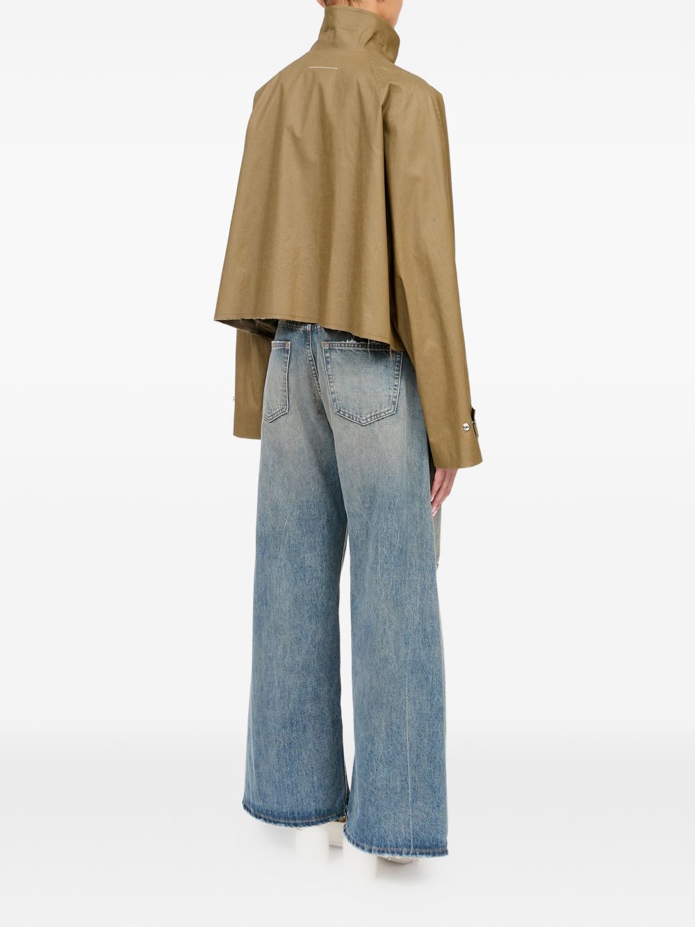 Giacca In Lino Spalmato S52AM0360M36001 728 BEIGE MM6 MAISON MARGIELA