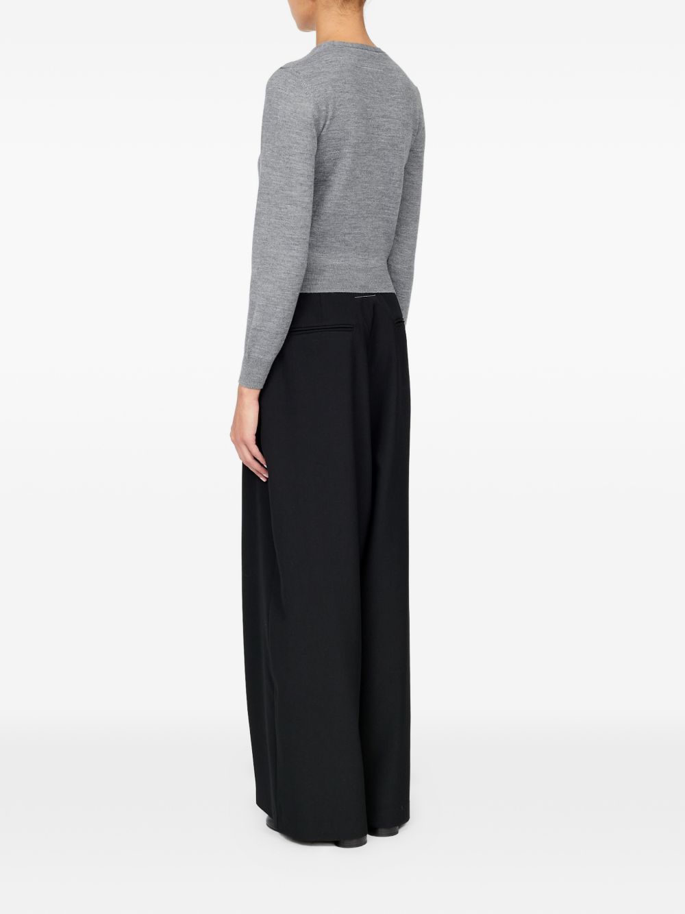 Cardigan in misto lana S52HP0040M13281 859M GREY MM6 MAISON MARGIELA