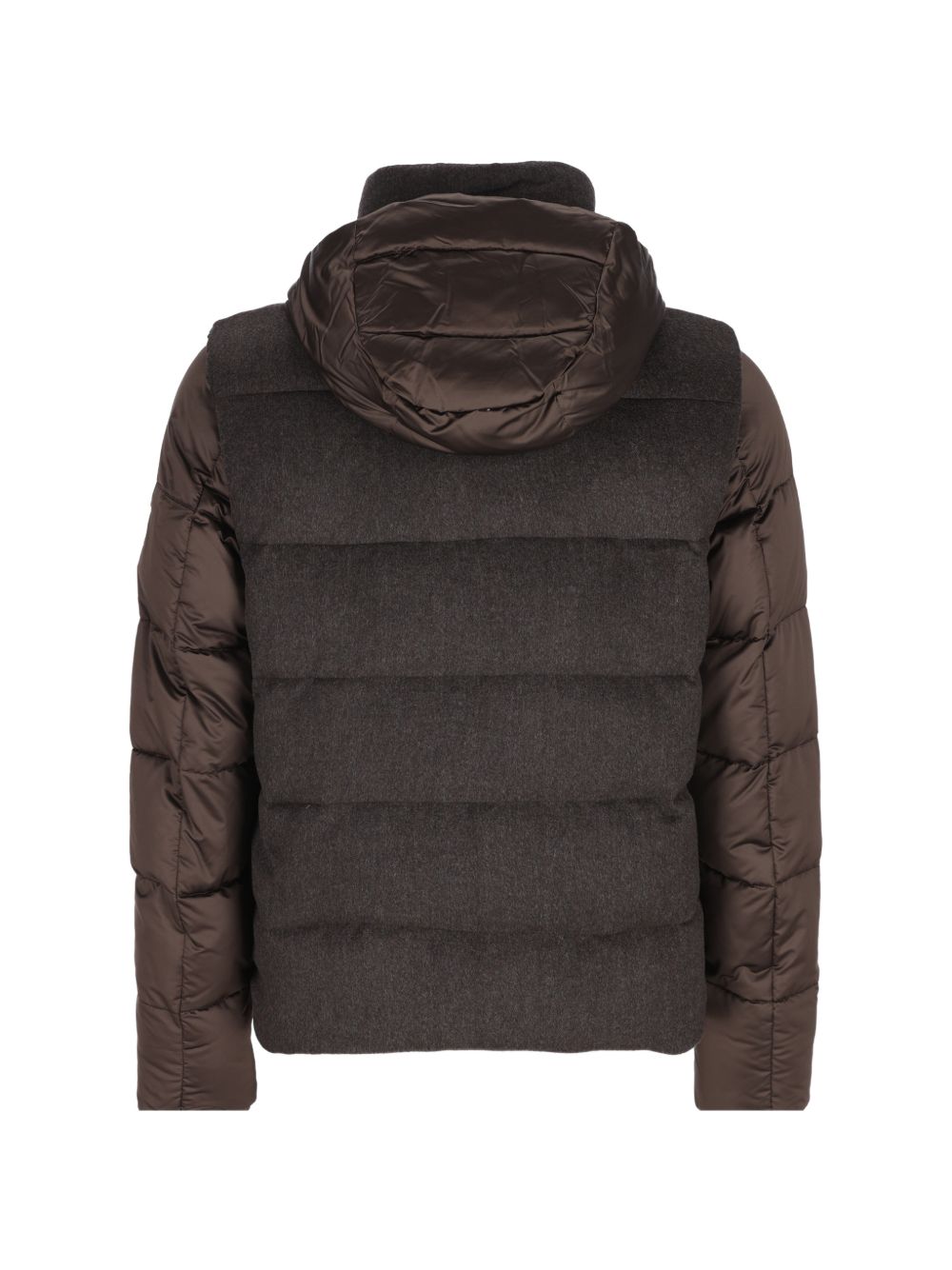 Bomber Casciano in Lana e Cashmere con Inserti Tecnici MOUGI100147 U0202 MORO MOORER