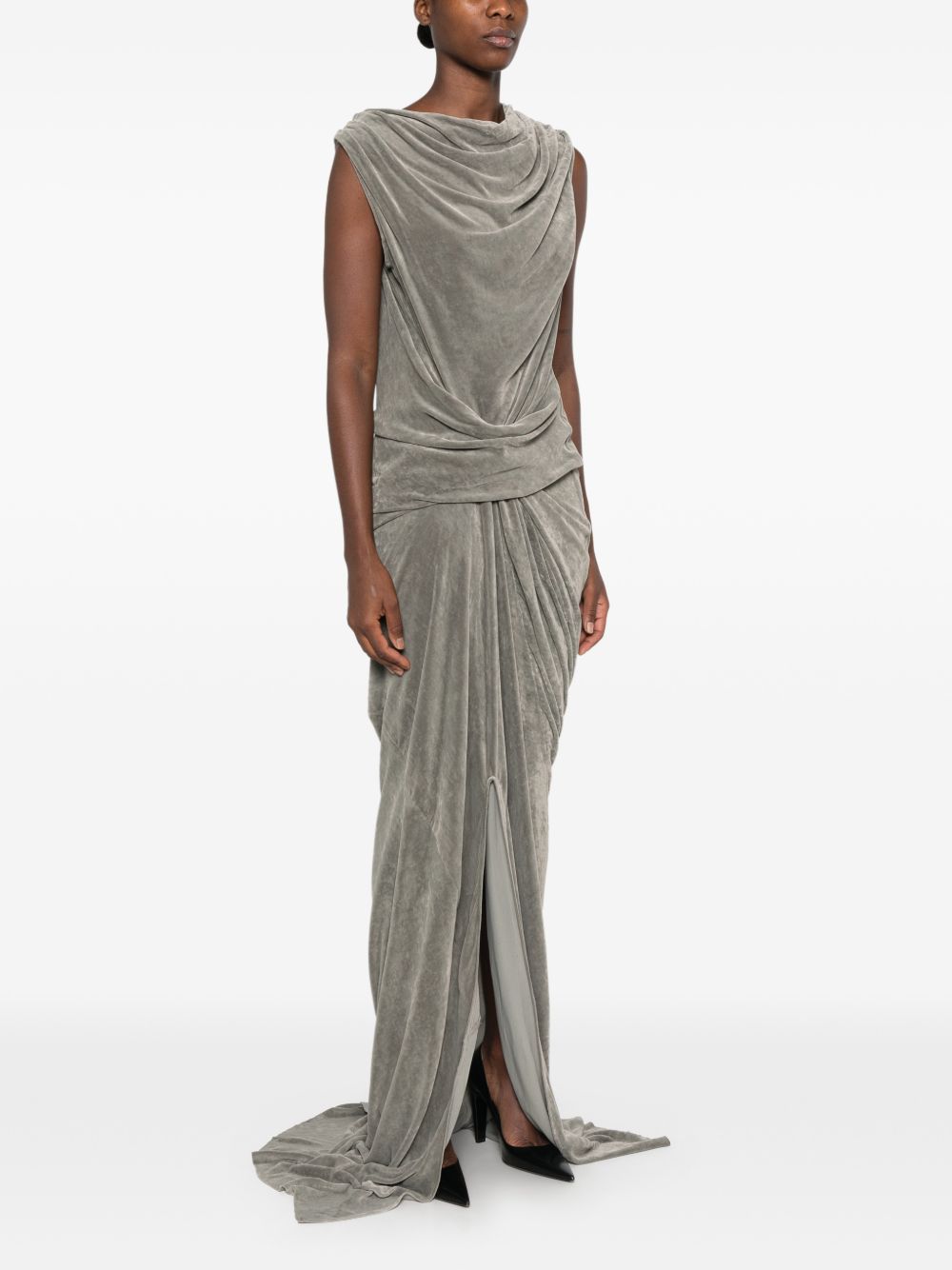 Abito Struttured Dress RO02F5595V 48 DARK PEARL RICK OWENS