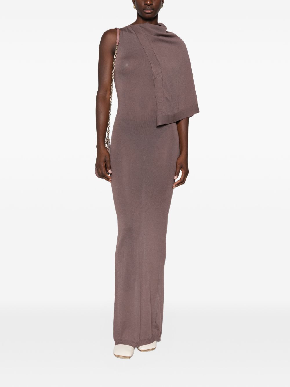 SL Scarf Dress RP02F5684M 86 GRAPE RICK OWENS