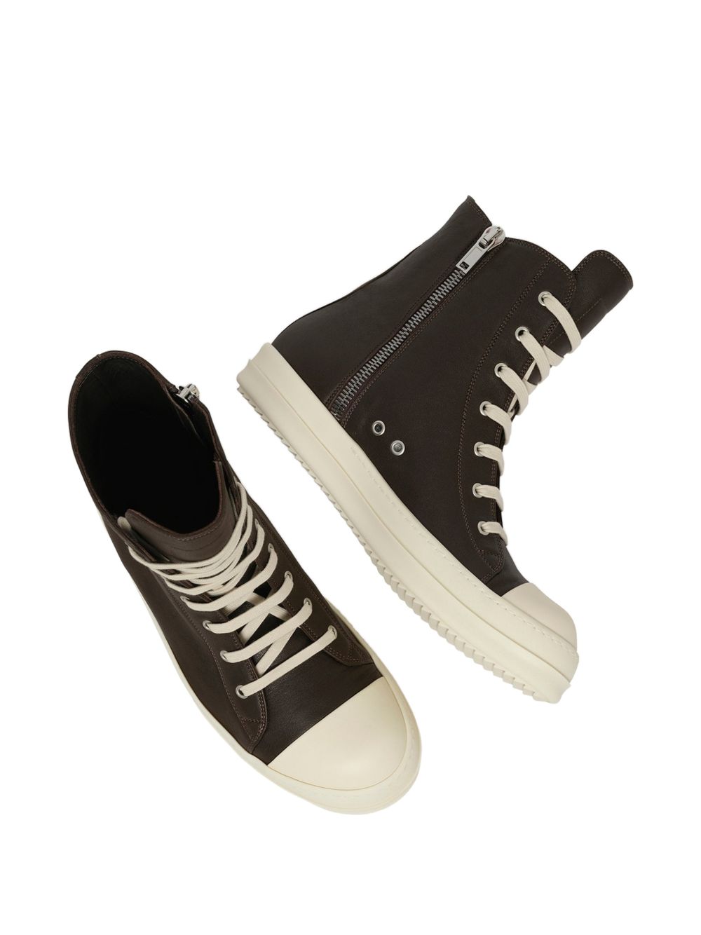Sneakers In Pelle RR02F4890LGY 8411 GREASE RICK OWENS