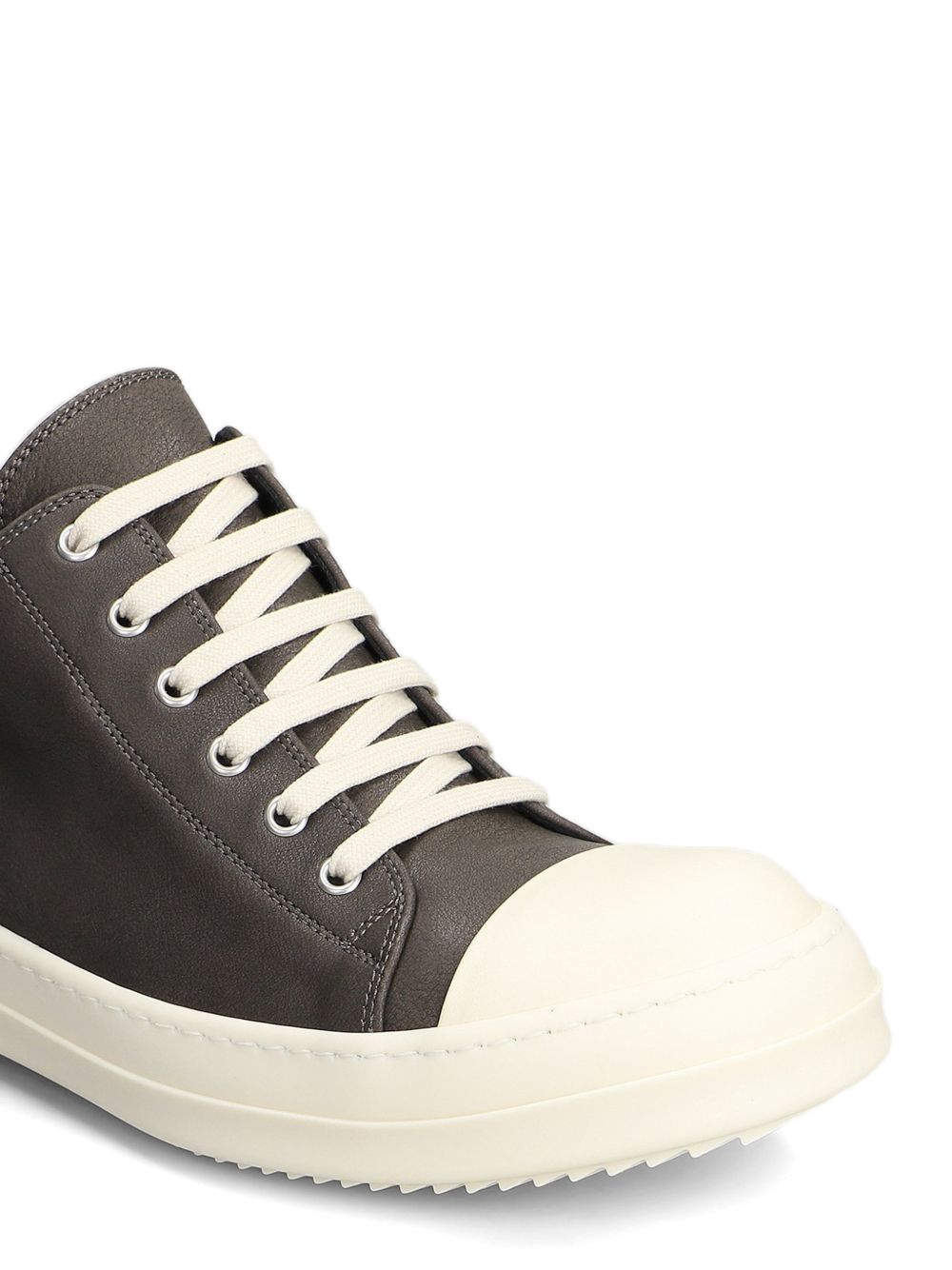 Sneakers Low In Pelle RR02F4891LCD 3911 BLACK MILK WASHED RICK OWENS