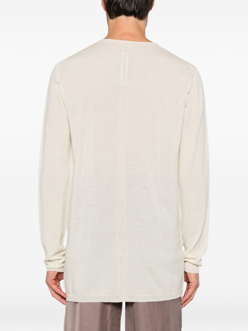 Oversized V RU02F4611M 21 NATURAL RICK OWENS