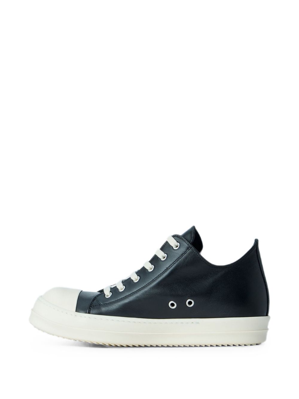 Low Sneakers In Pelle RU02F4891LCO 911 BLACK WHITE RICK OWENS
