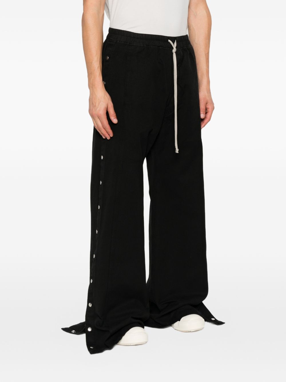 Pantaloni Wide Pusher DU02F6393CVS 09 BLACK RICK OWENS DRKSHDW