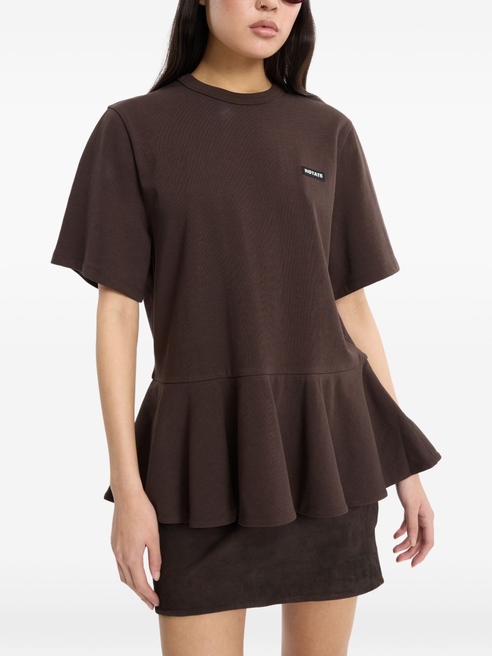 Suede Mini Skirt 1161681111 1111 GANACHE ROTATE
