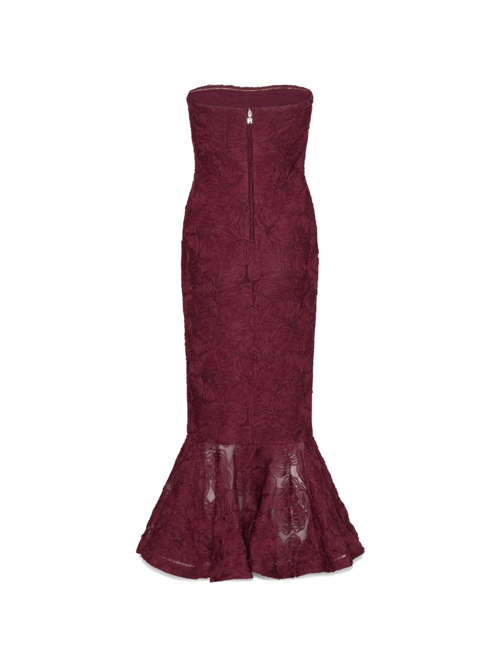 Flower Mesh Flounce Dress 116275741 741 DECADENT CHOCOLATE ROTATE