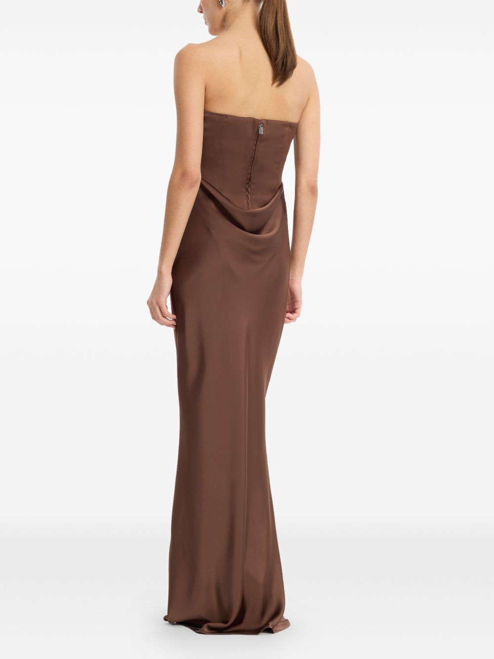 Corsage Long Dress 1163362910 2910 CHICORY CAFFE ROTATE