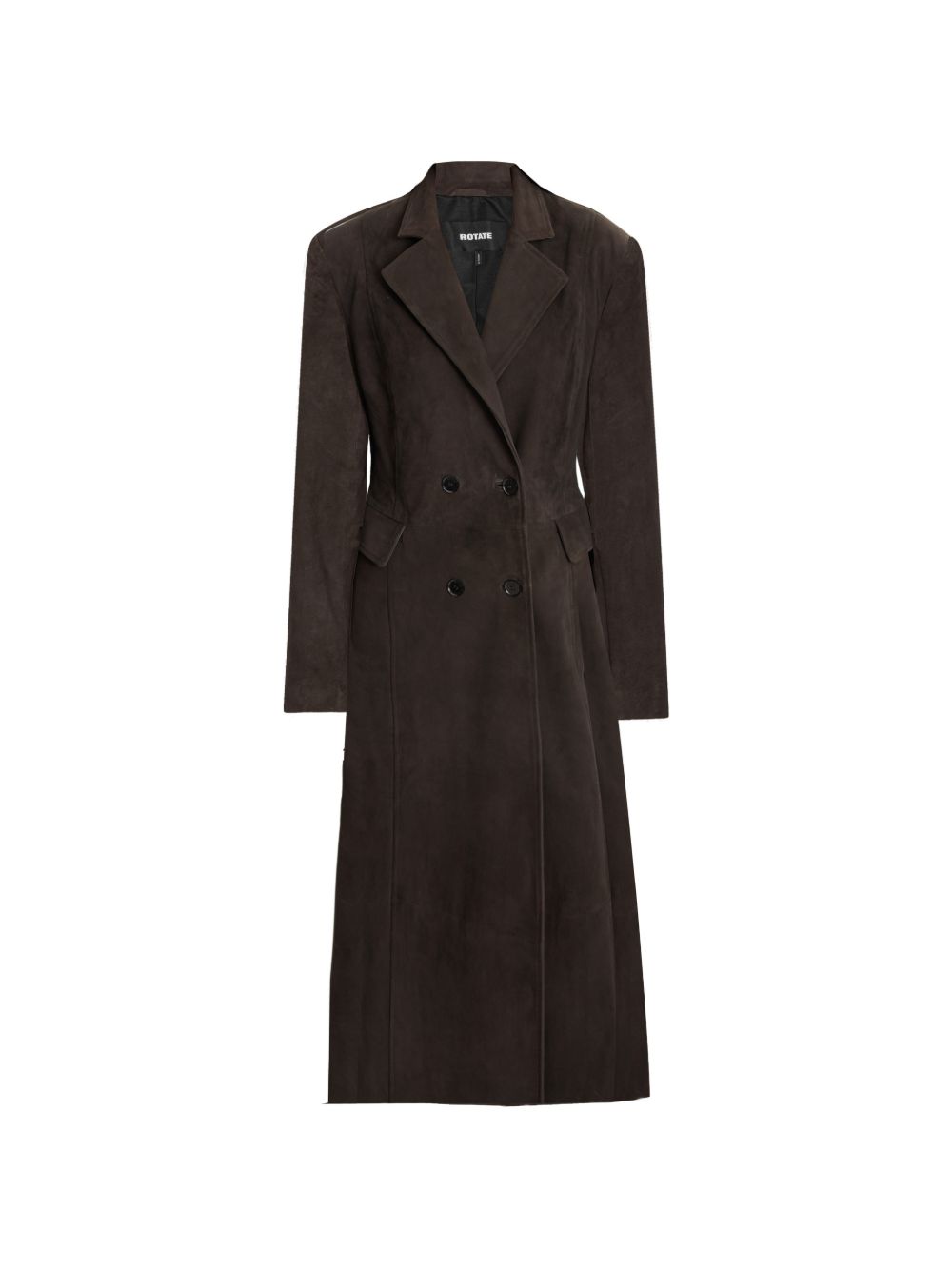 Maxi Cappotto In Suede 1165031111 1111 GANACHE ROTATE