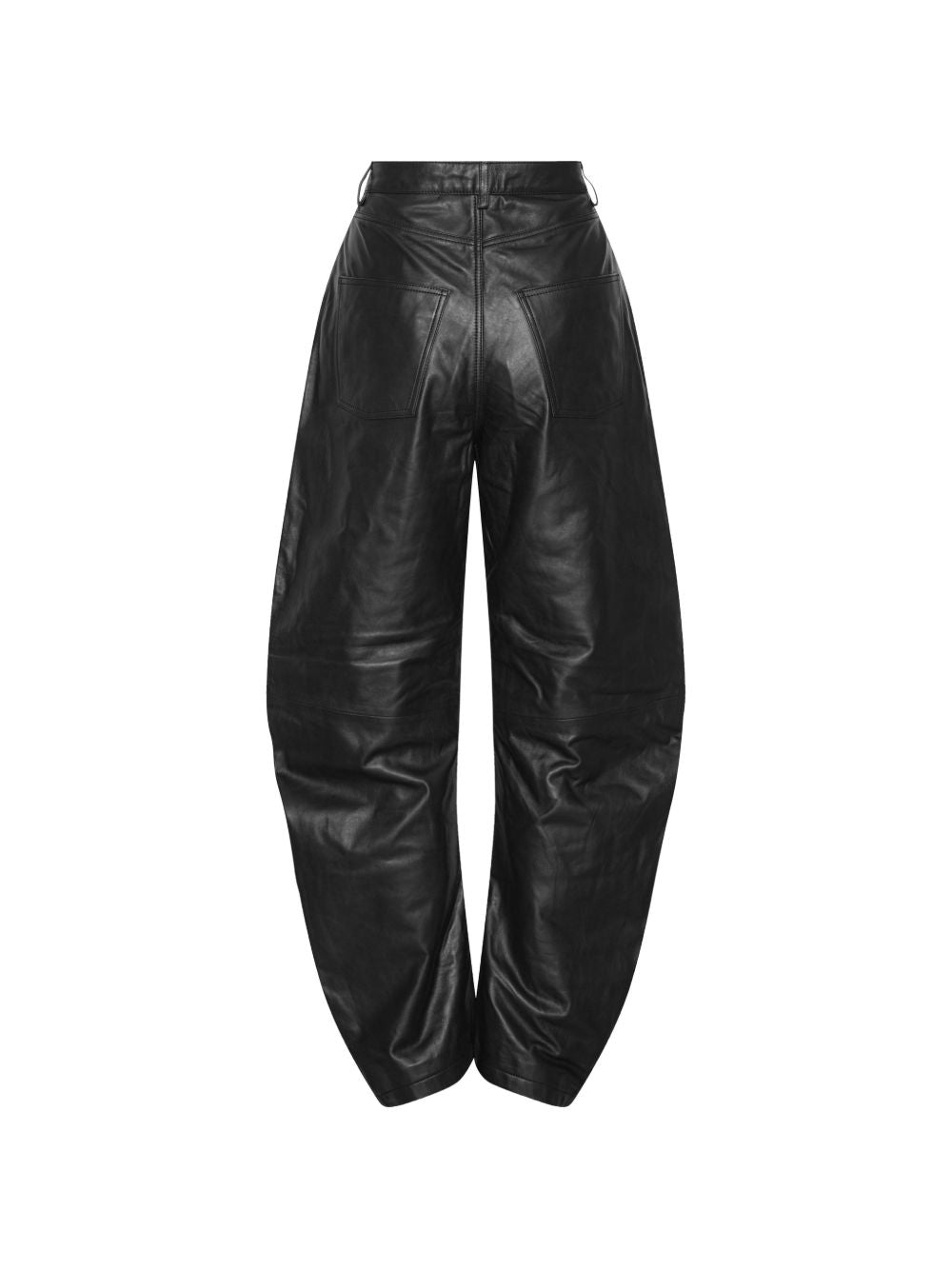 Pantaloni Barrel In Pelle 116577100 100 BLACK ROTATE