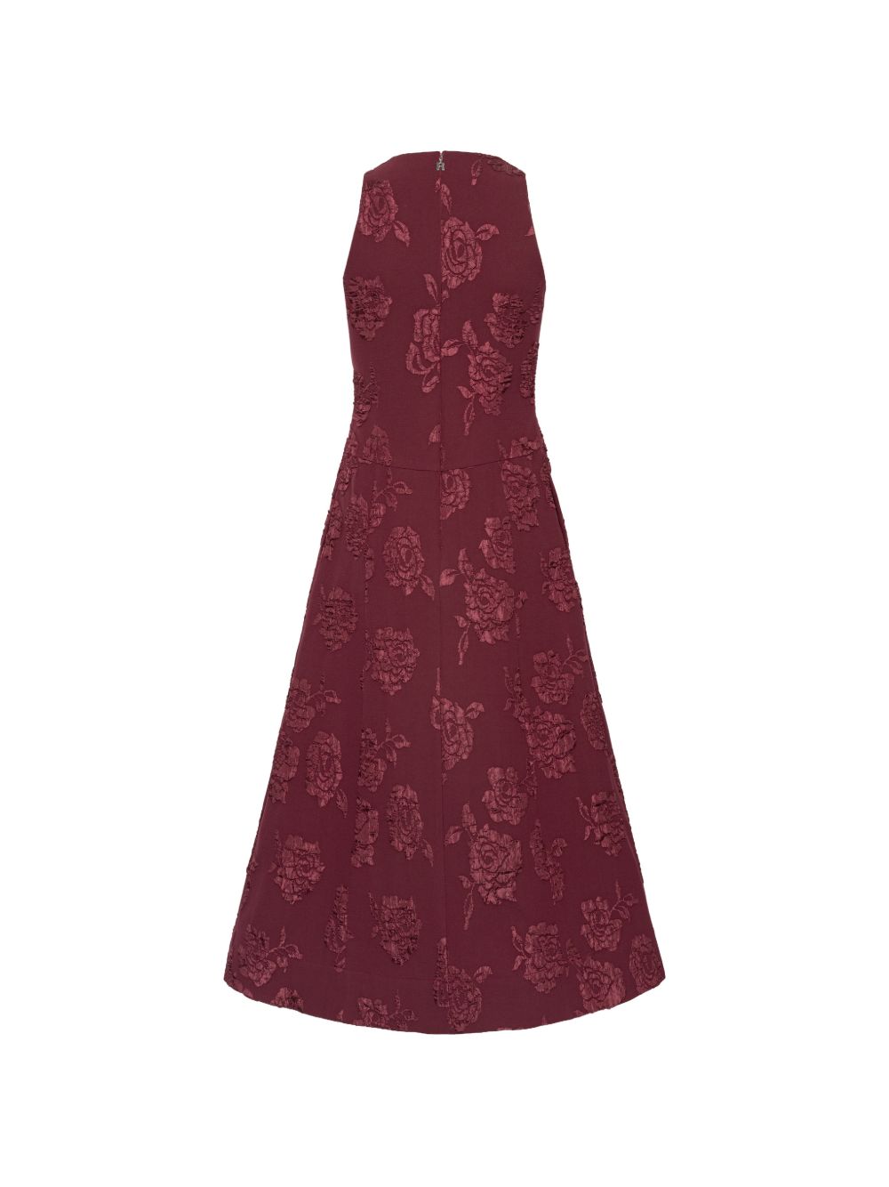 Jacquard Flared Dress<BR/> 1166162734 2734 ZINFANDEL ROTATE
