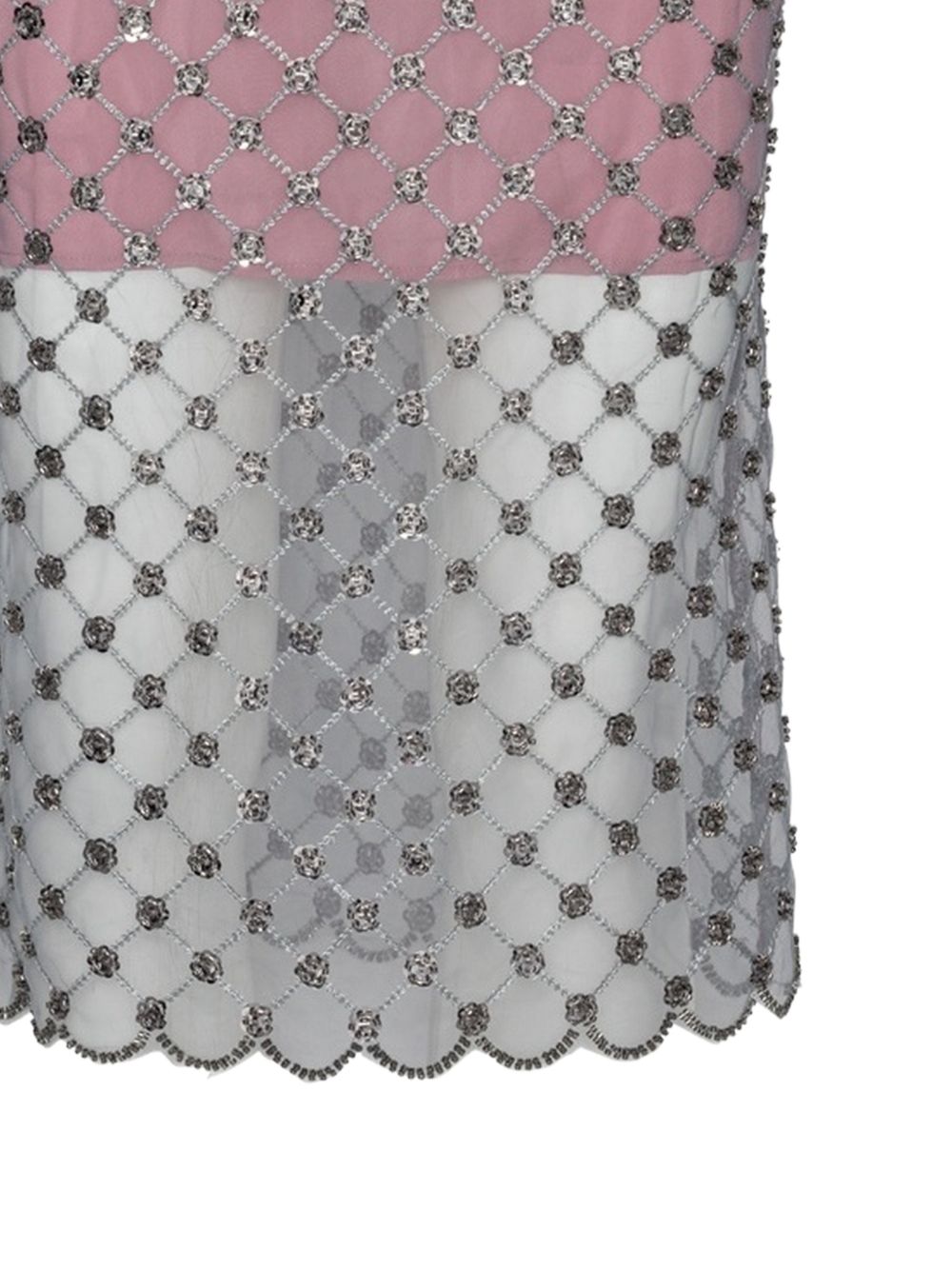 Flower Sequins Midi Skirt 1166862782 2782 SILVER COM ROTATE