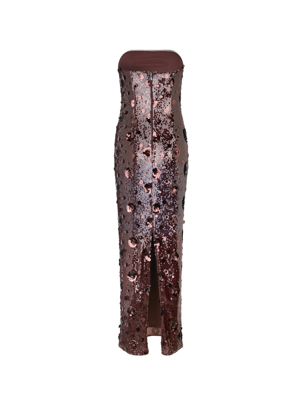 Abito Lungo a Tubo in Paillettes 1168412910 2910 CHICORY COFFEE ROTATE