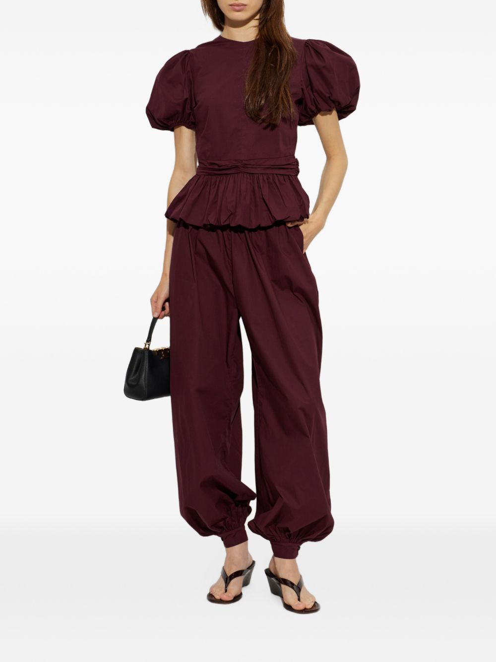Balloon Pleated Pants 1170022734 2734 ZINFANDEL ROTATE