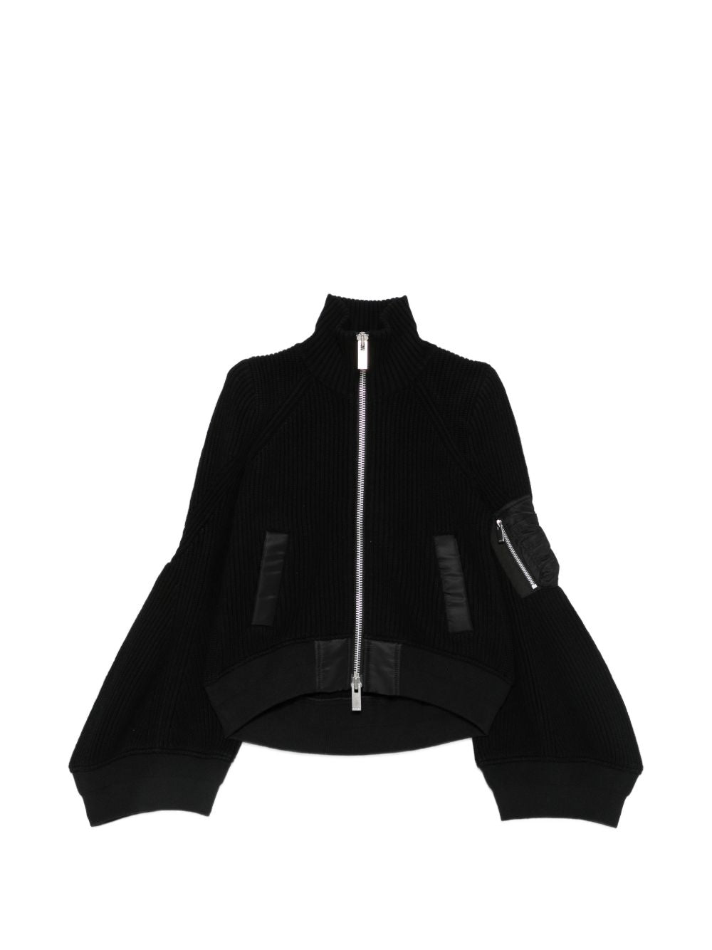 Blouson Di Lana Nylon 2608585 001 BLACK SACAI