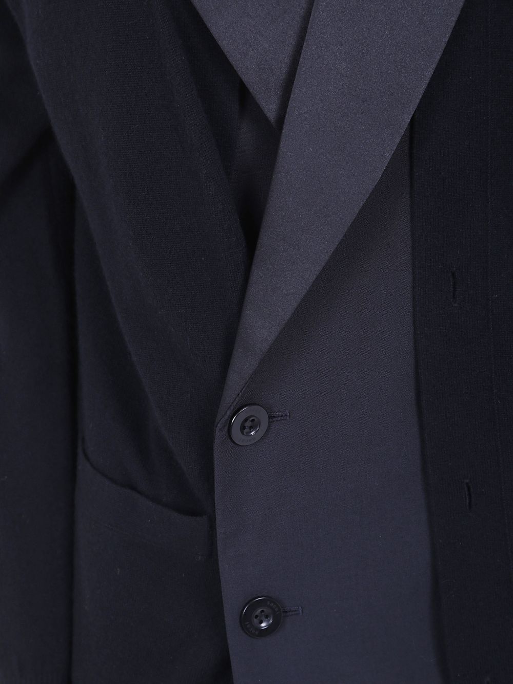 Blazer Cardigan In Maglia 2608714 001 BLACK SACAI