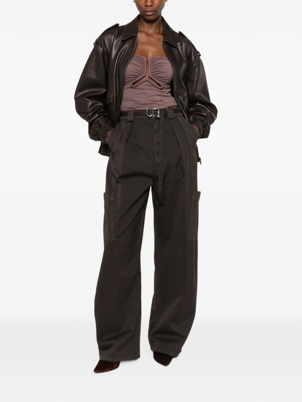 Pantaloni In Bull Puro Cotone 2622136015600 008 CIOCCOLATO SPORTMAX