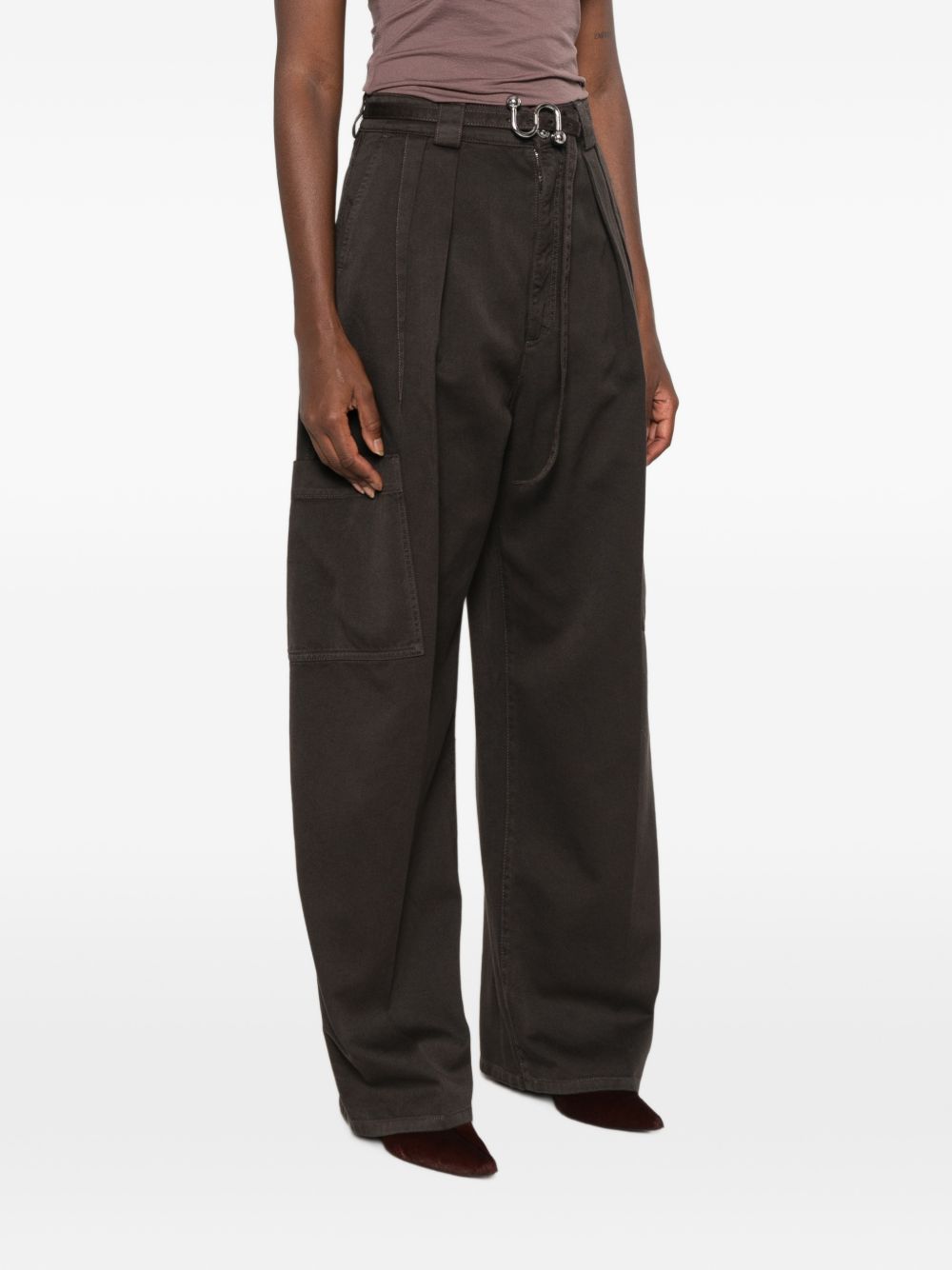 Pantaloni In Bull Puro Cotone 2622136015600 008 CIOCCOLATO SPORTMAX