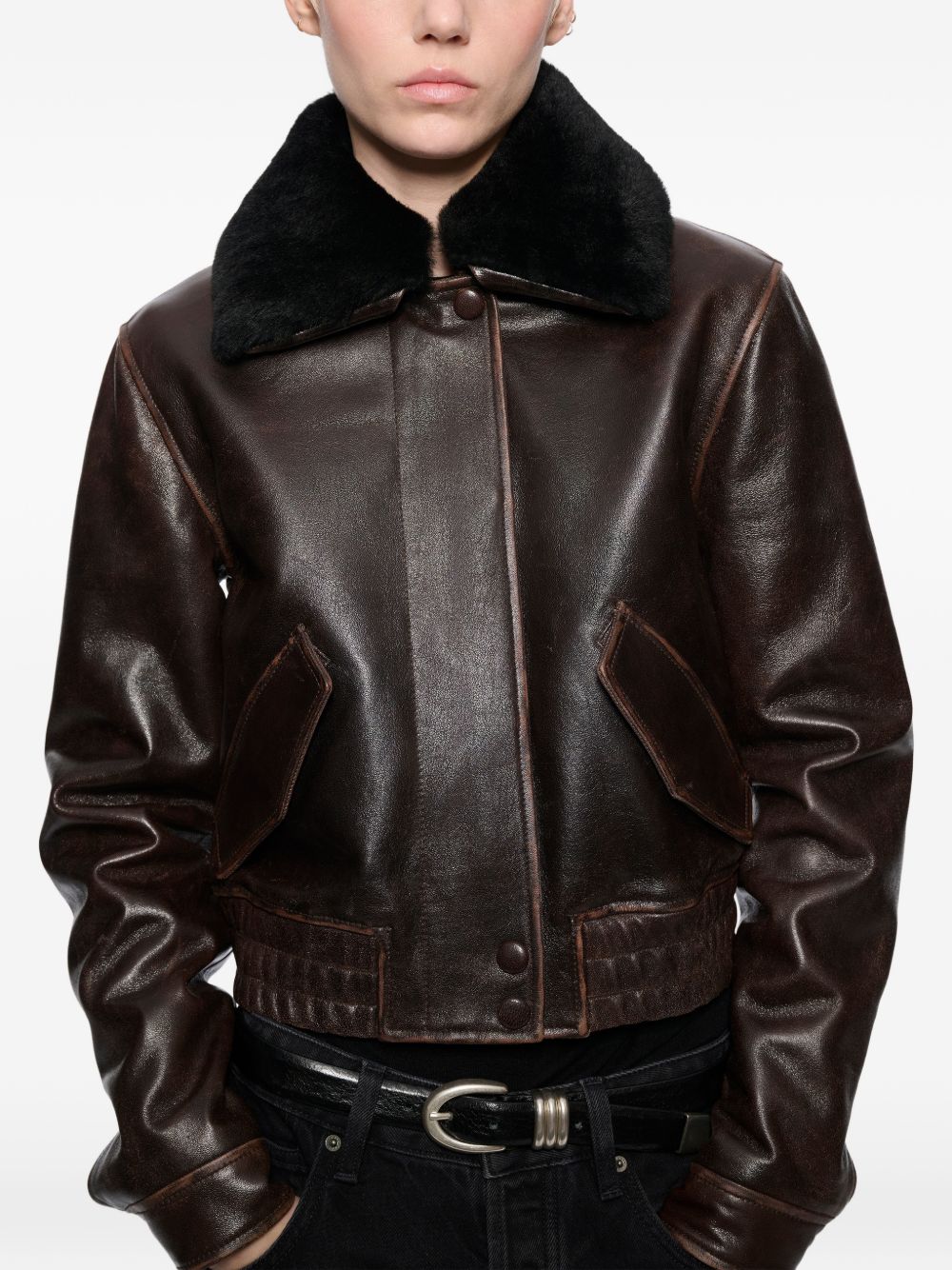 Giacca Dee 667087905 87500 DARK BROWN STAND STUDIO